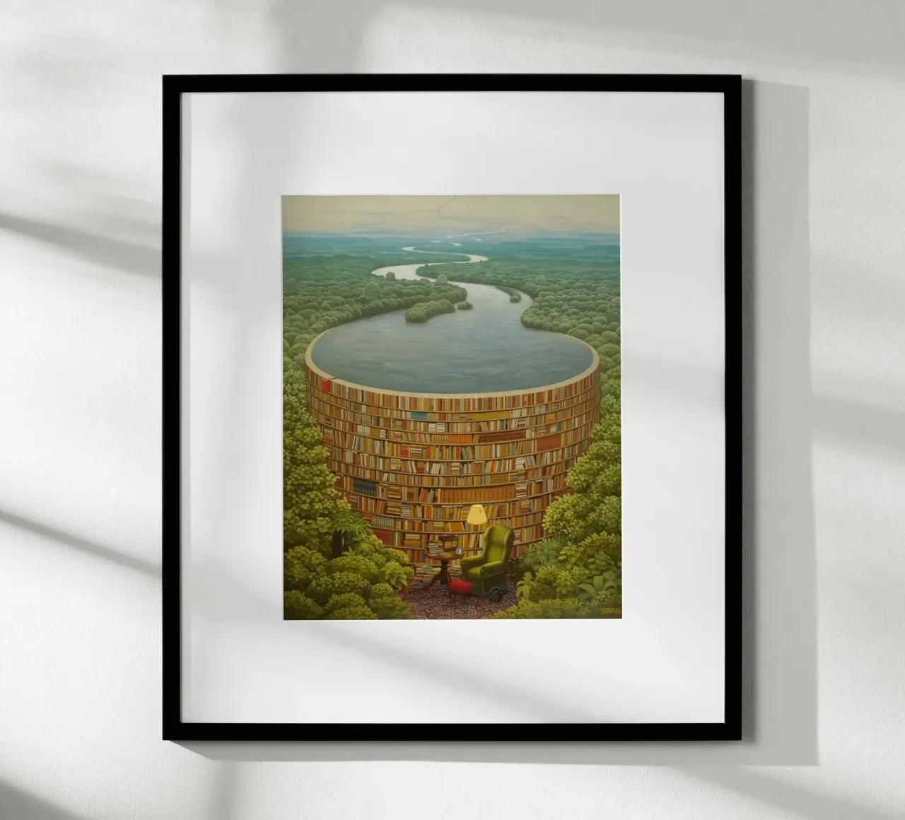Bible Dam By Jacek Yerka hahnemühle by Trudeau Art Galley