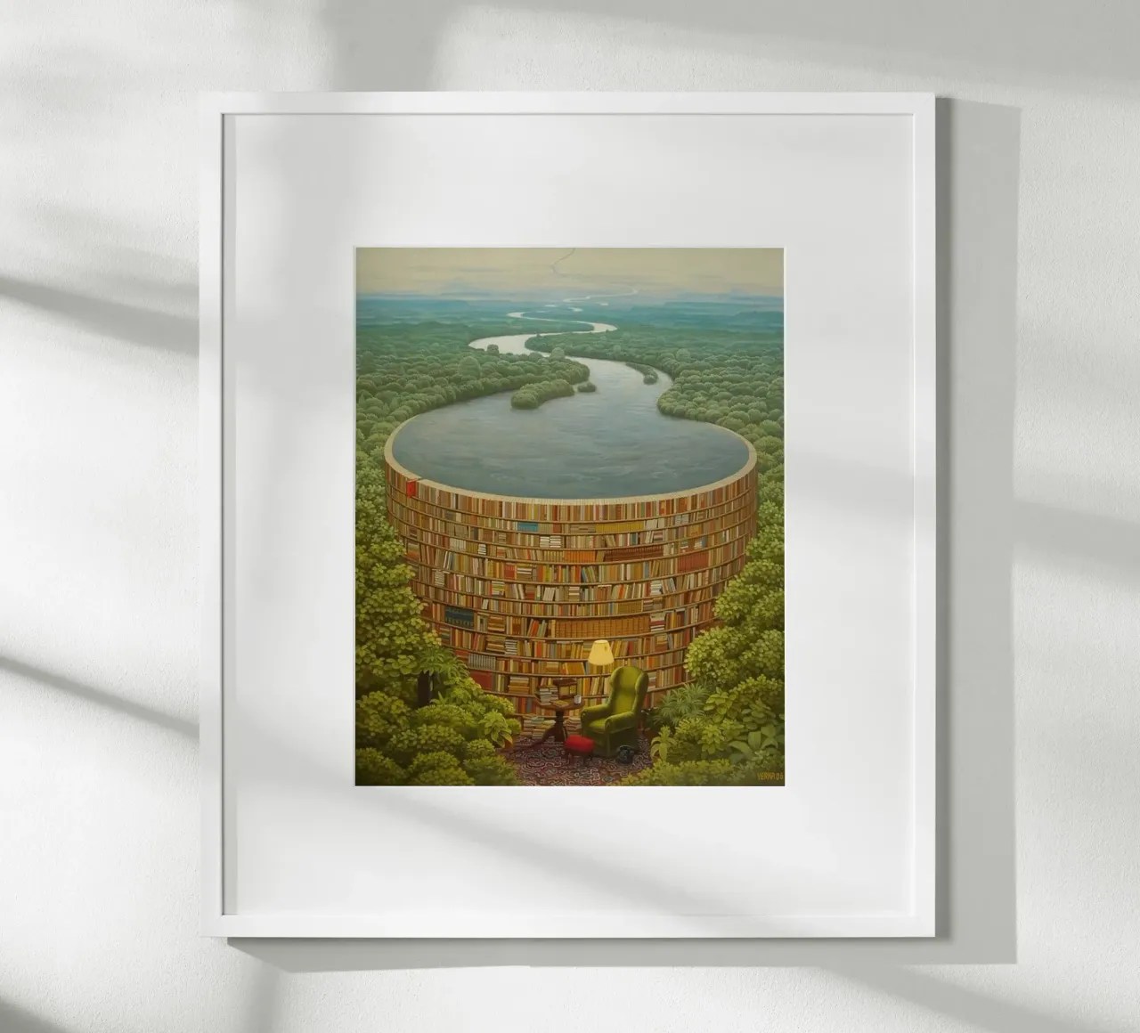 Bible Dam By Jacek Yerka hahnemühle by Trudeau Art Galley