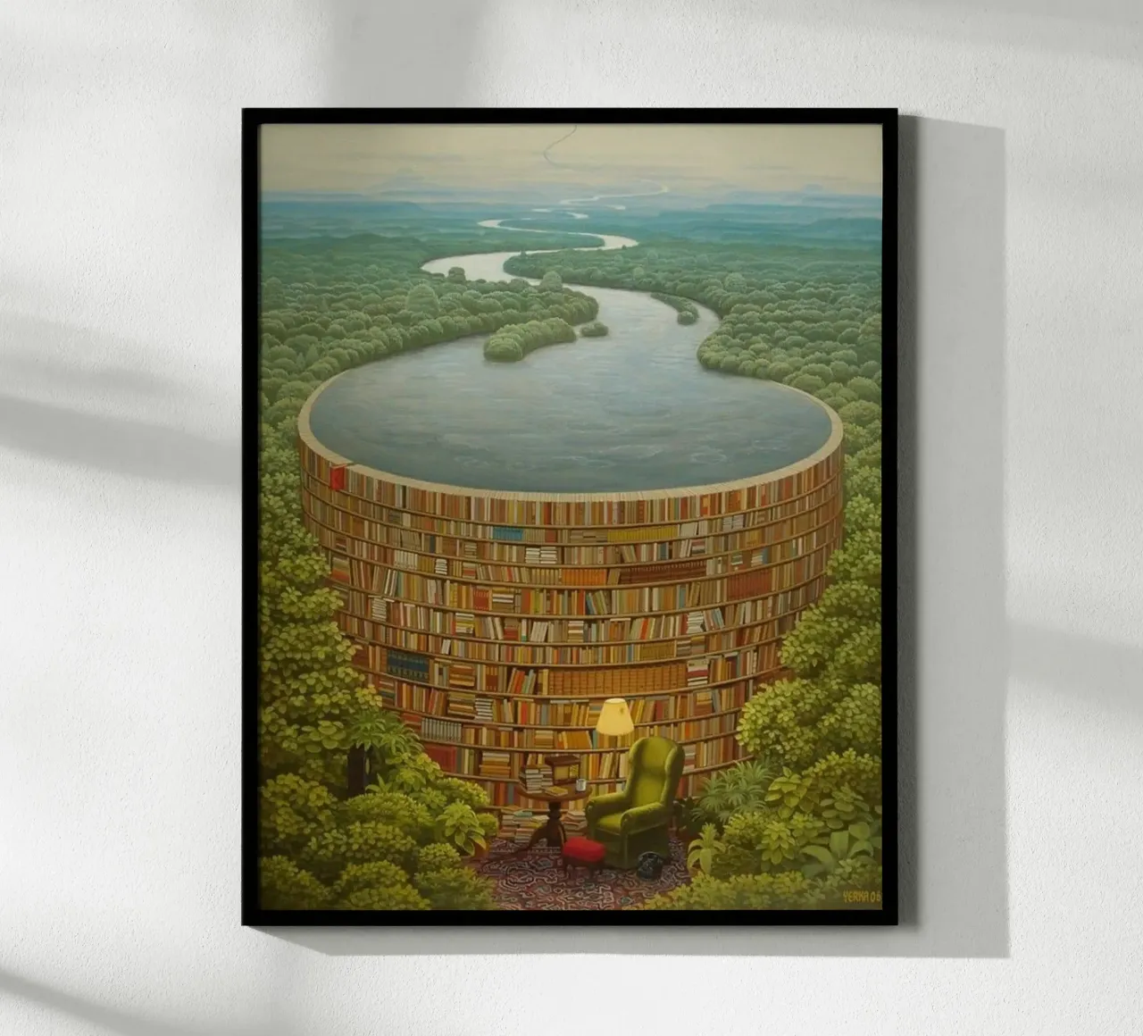 Bible Dam By Jacek Yerka hahnemühle by Trudeau Art Galley