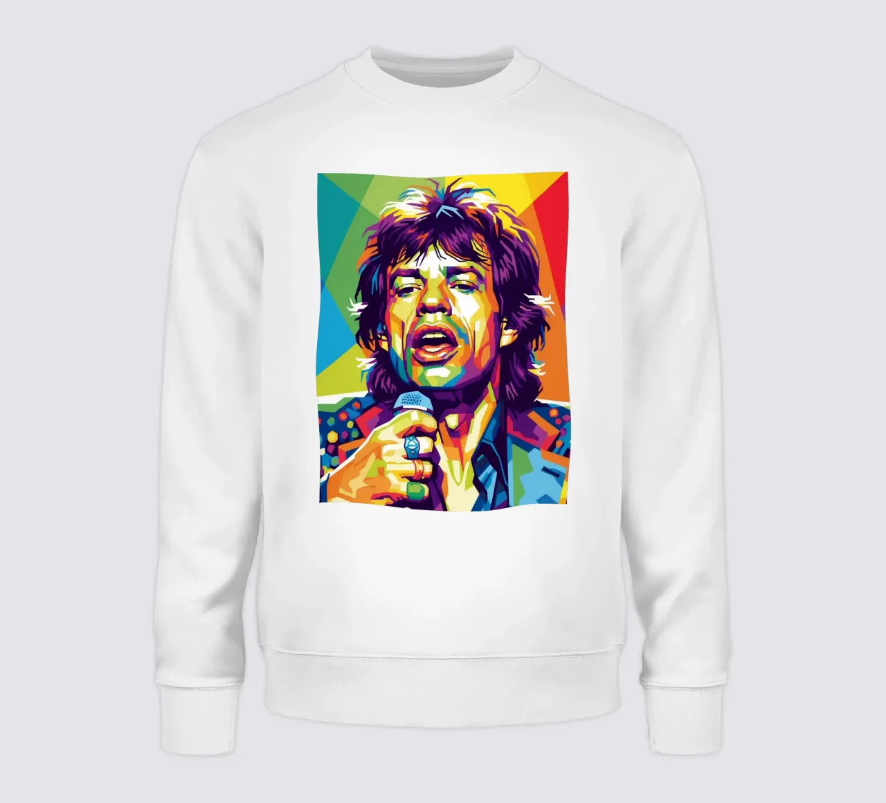 Mick Jagger style felpa da Hantamrata