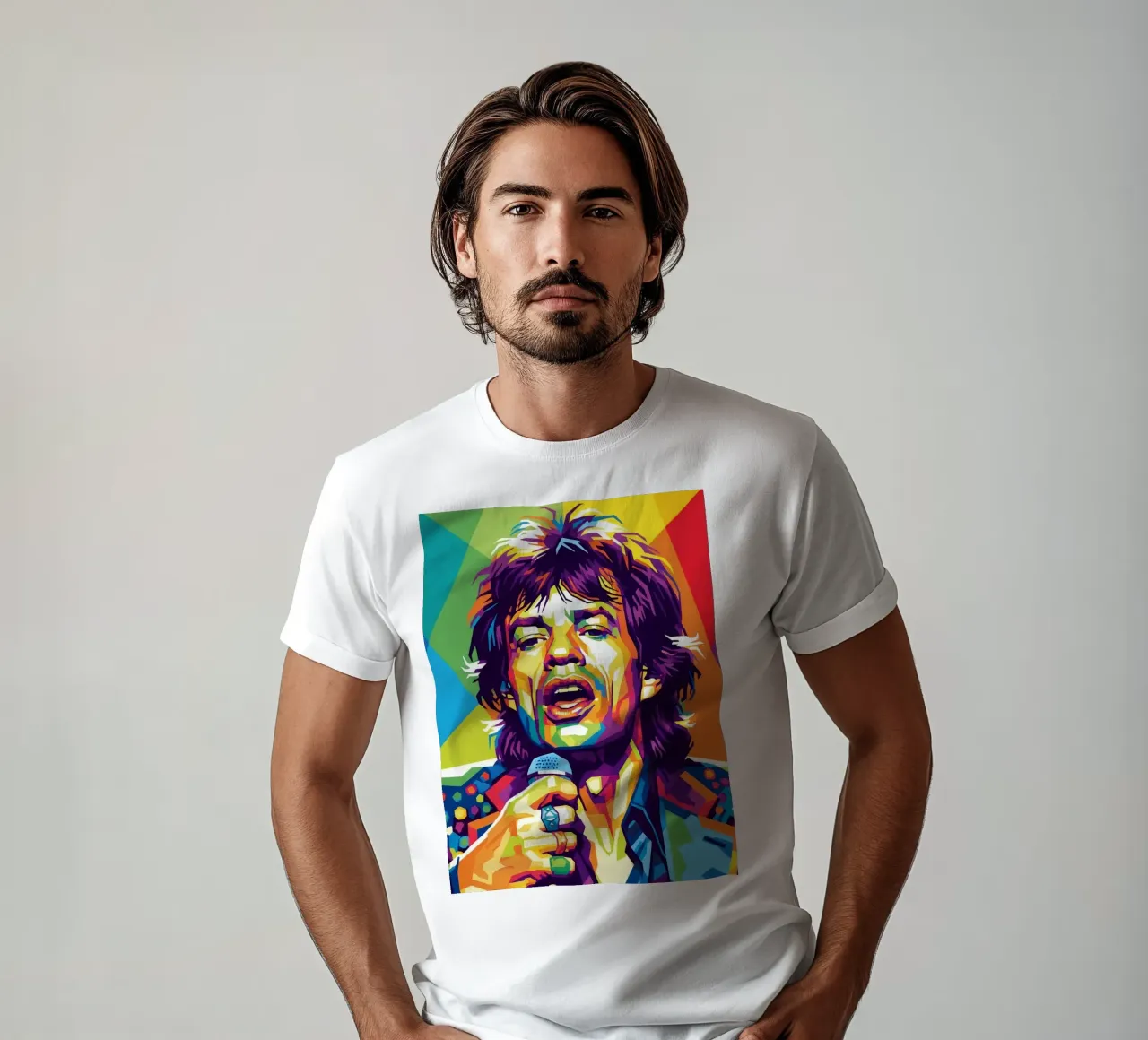 Mick Jagger style t-shirt da Hantamrata
