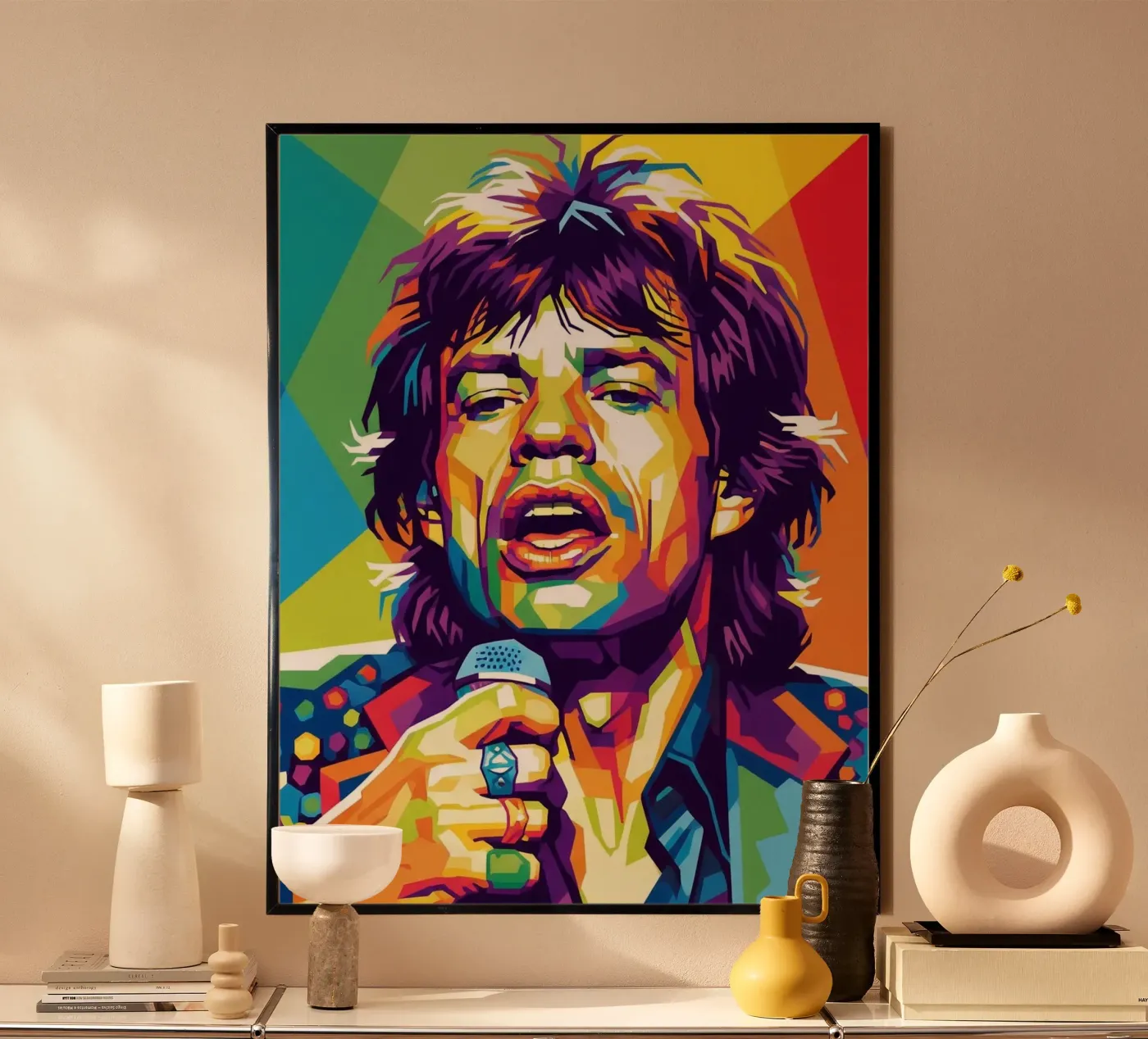 Mick Jagger style poster by Hantamrata