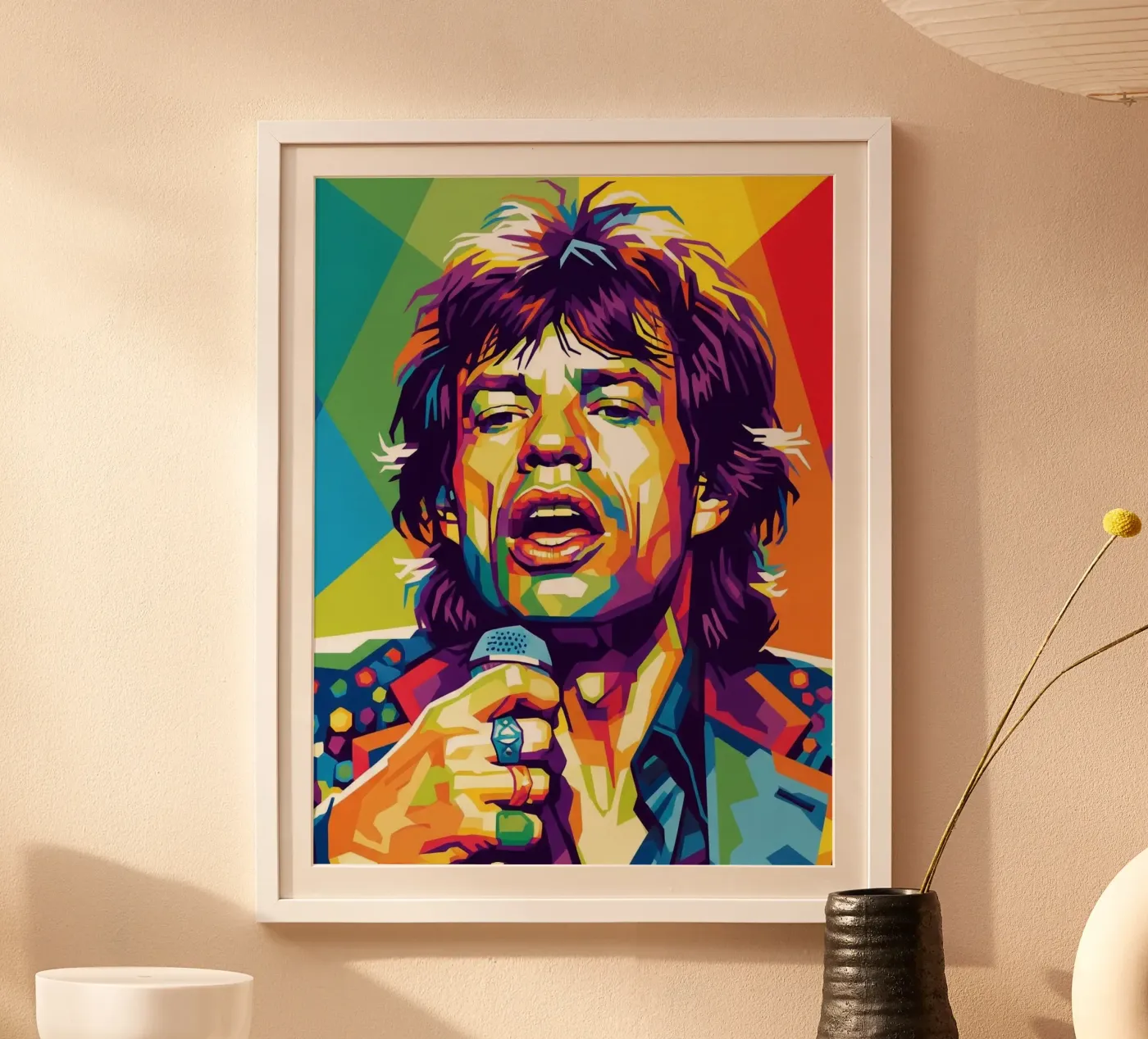 Mick Jagger style poster by Hantamrata