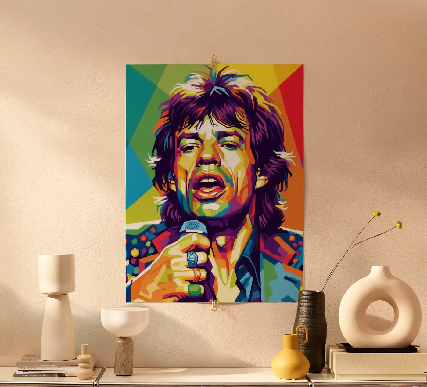 Mick Jagger style poster by Hantamrata