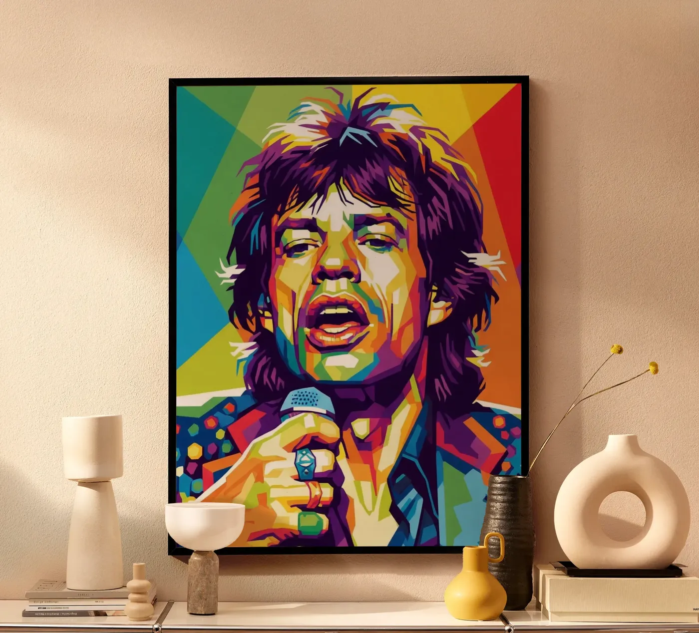 Mick Jagger style poster by Hantamrata