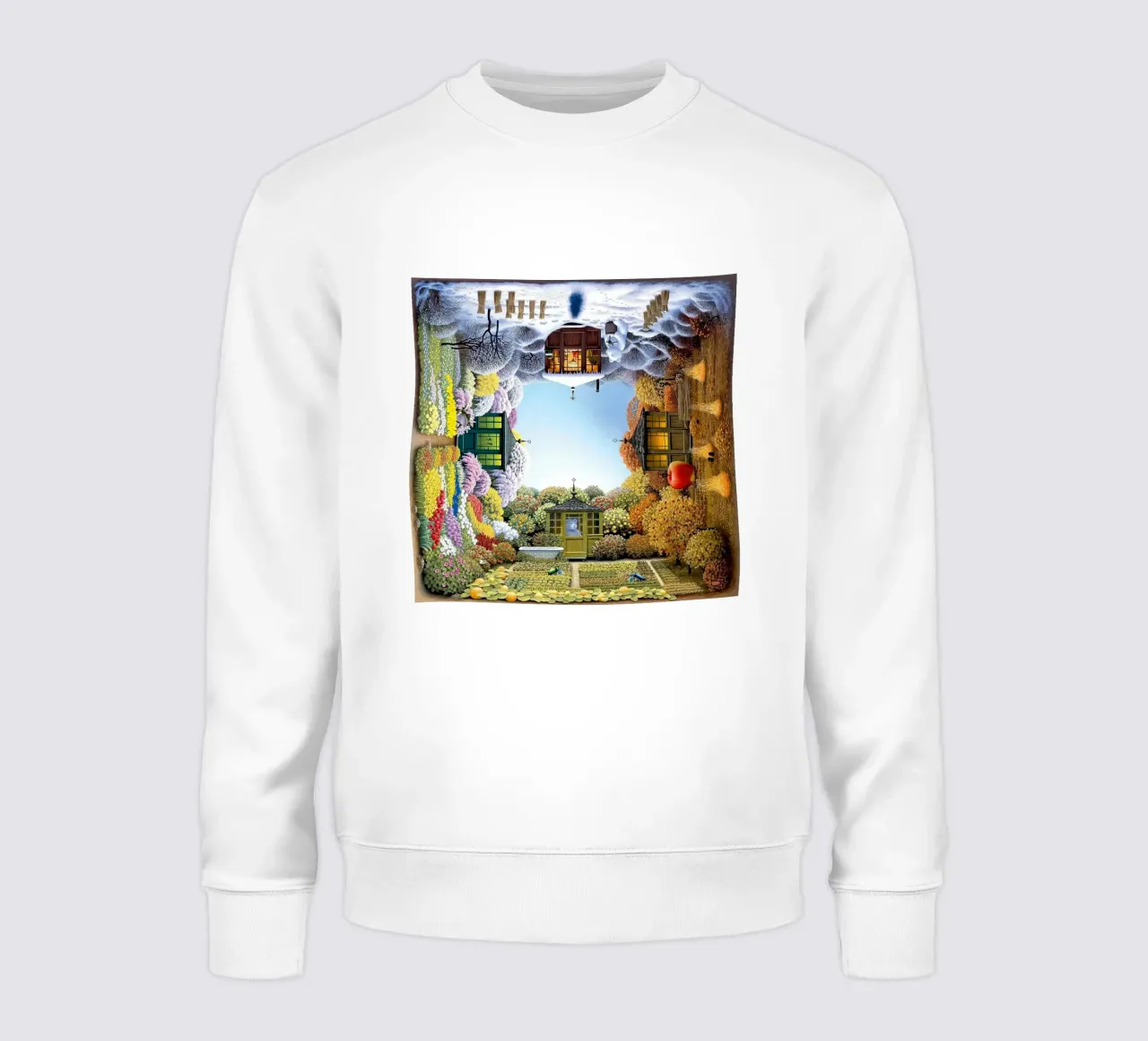 Colorful on each different season By Jacek Yerka sweatshirt by Trudeau Art Galley