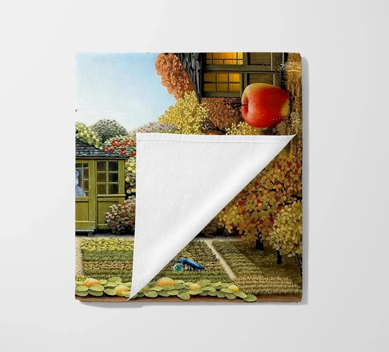 Colorful on each different season By Jacek Yerka beach towel by Trudeau Art Galley