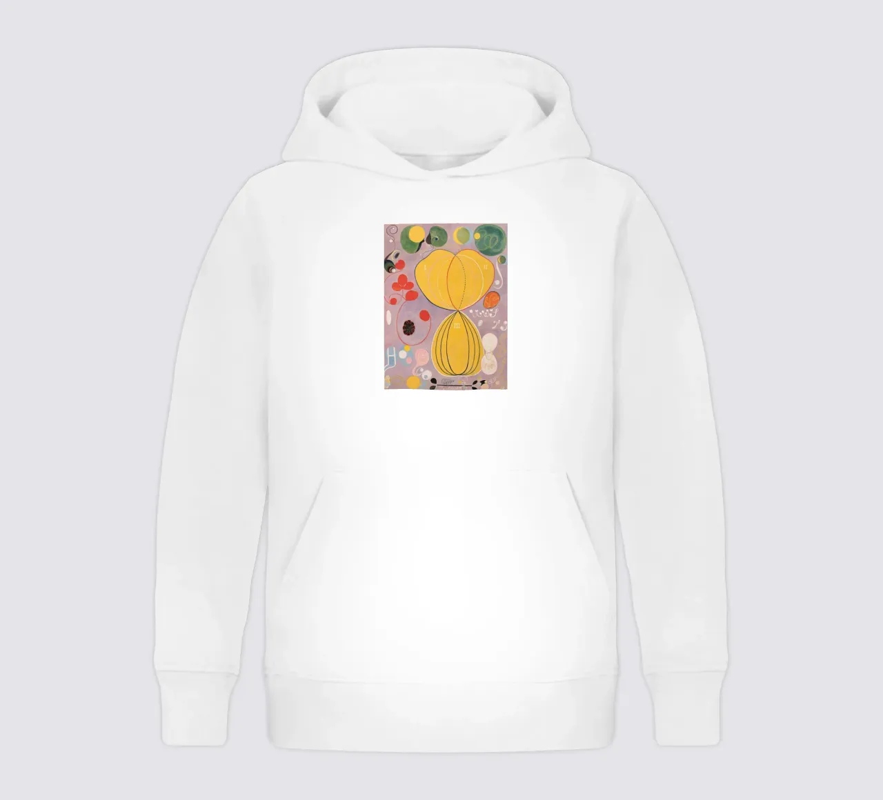 Hilma af Klint Fiore Astratto felpa bambino con cappuccio da Brett Okuneva