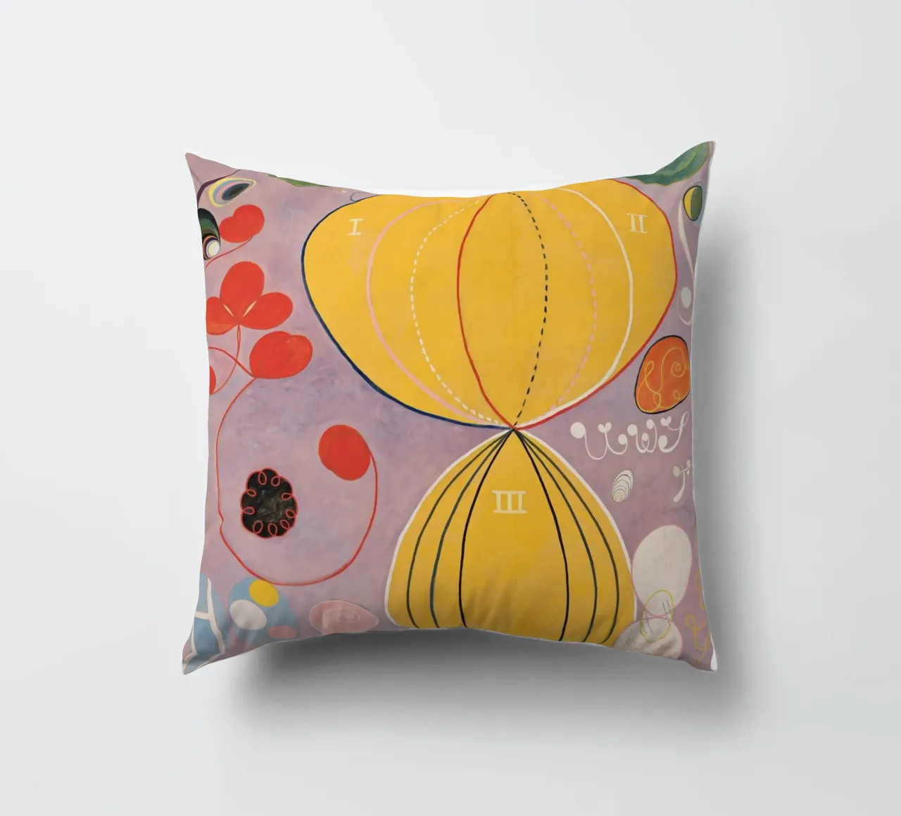 Hilma af Klint Fiore Astratto cuscino da Brett Okuneva