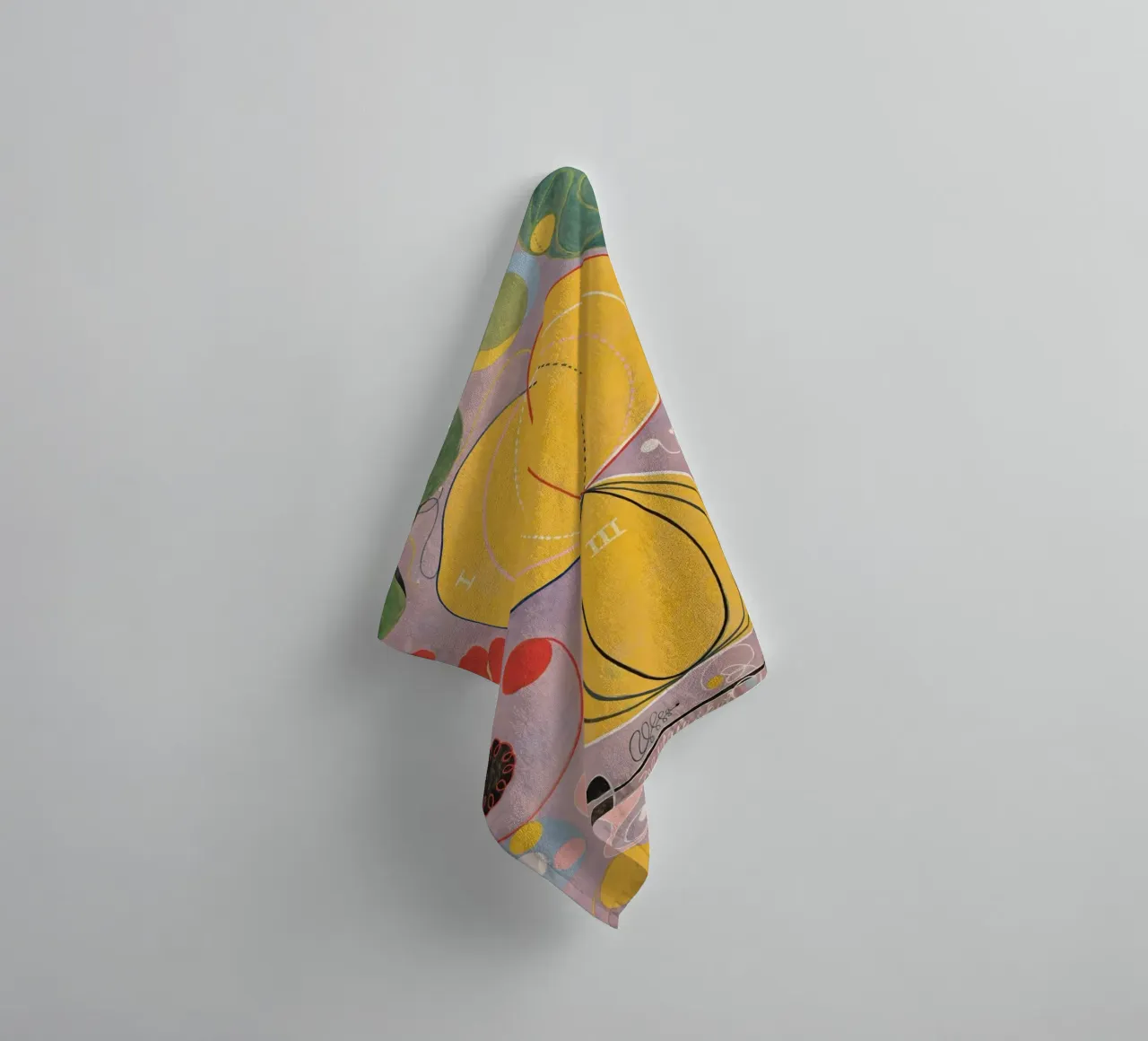 Hilma af Klint Fiore Astratto asciugamano da bagno da Brett Okuneva