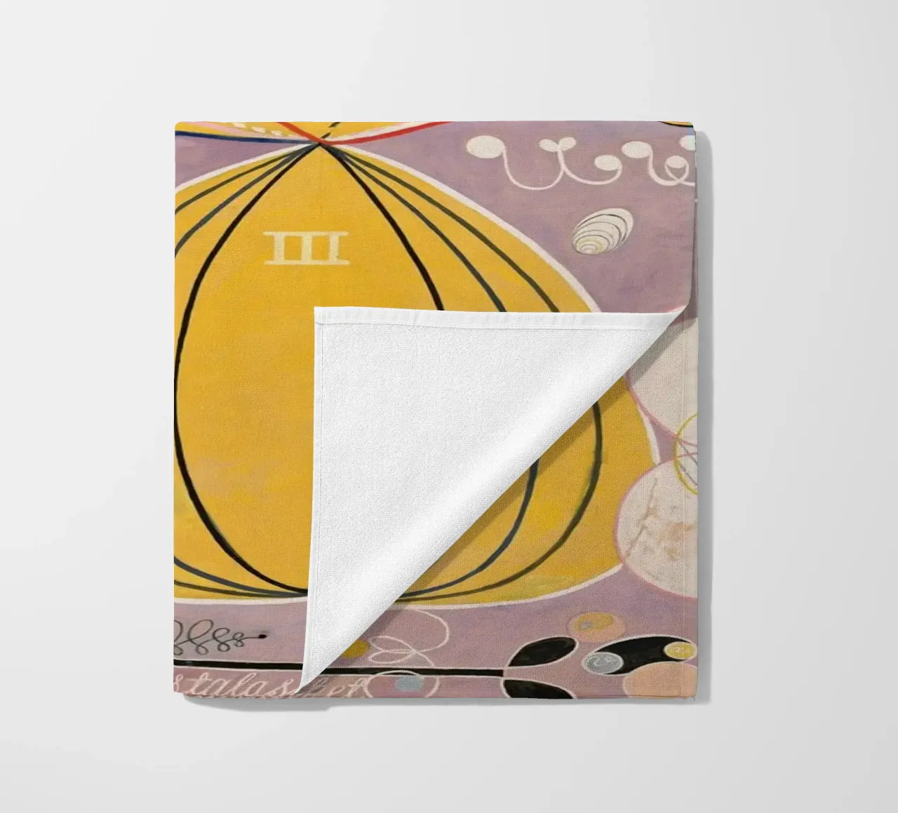 Hilma af Klint Fiore Astratto telo mare da Brett Okuneva