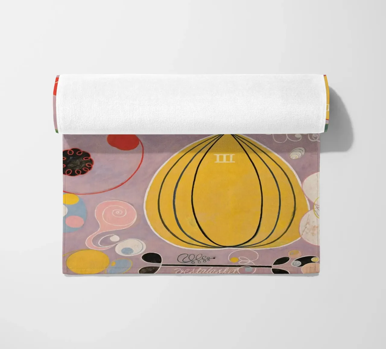 Hilma af Klint Fiore Astratto telo mare da Brett Okuneva
