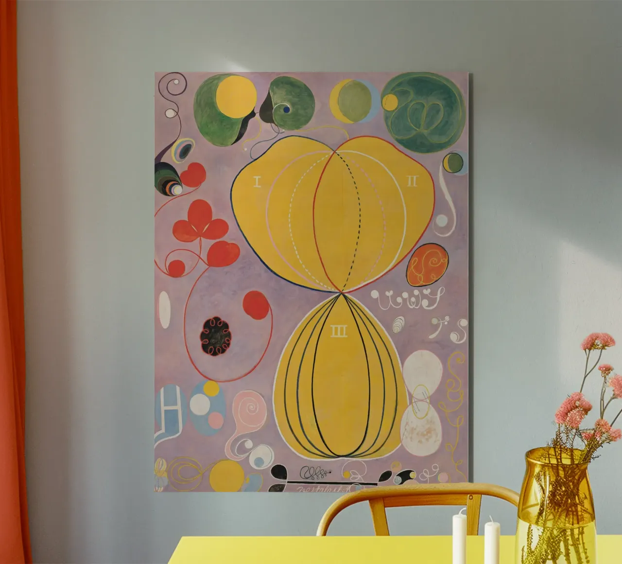 Hilma af Klint Fiore Astratto alluminio dibond da Brett Okuneva