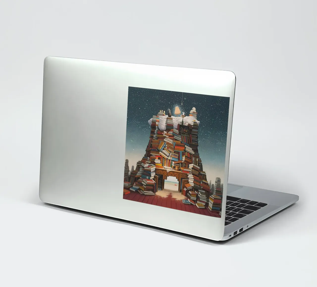 Lecture de nuit par Jacek Yerka autocollant de Trudeau Art Galley