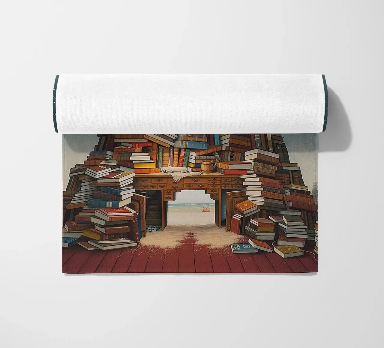 Lettura notturna di Jacek Yerka telo mare da Trudeau Art Galley