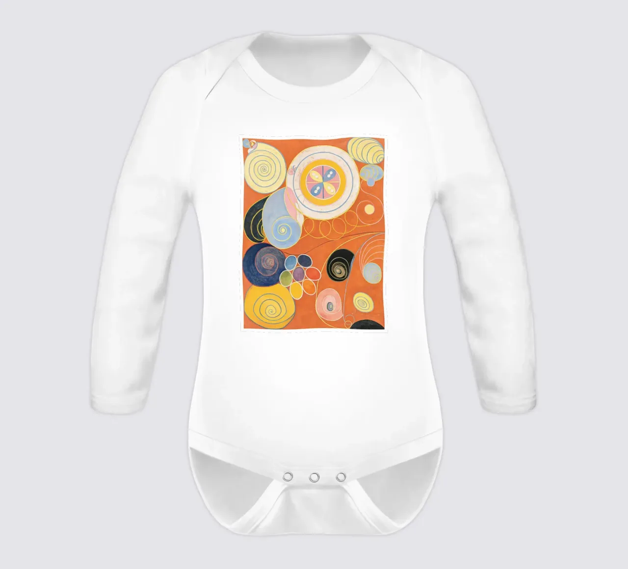 Hilma af Klint Abstract body neonato maniche lunghe da Brett Okuneva