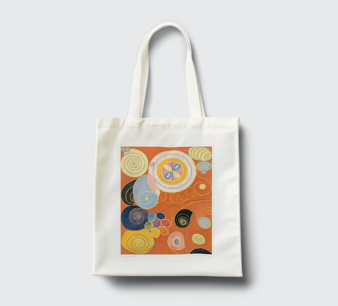 Hilma af Klint Abstract borsa in juta da Brett Okuneva