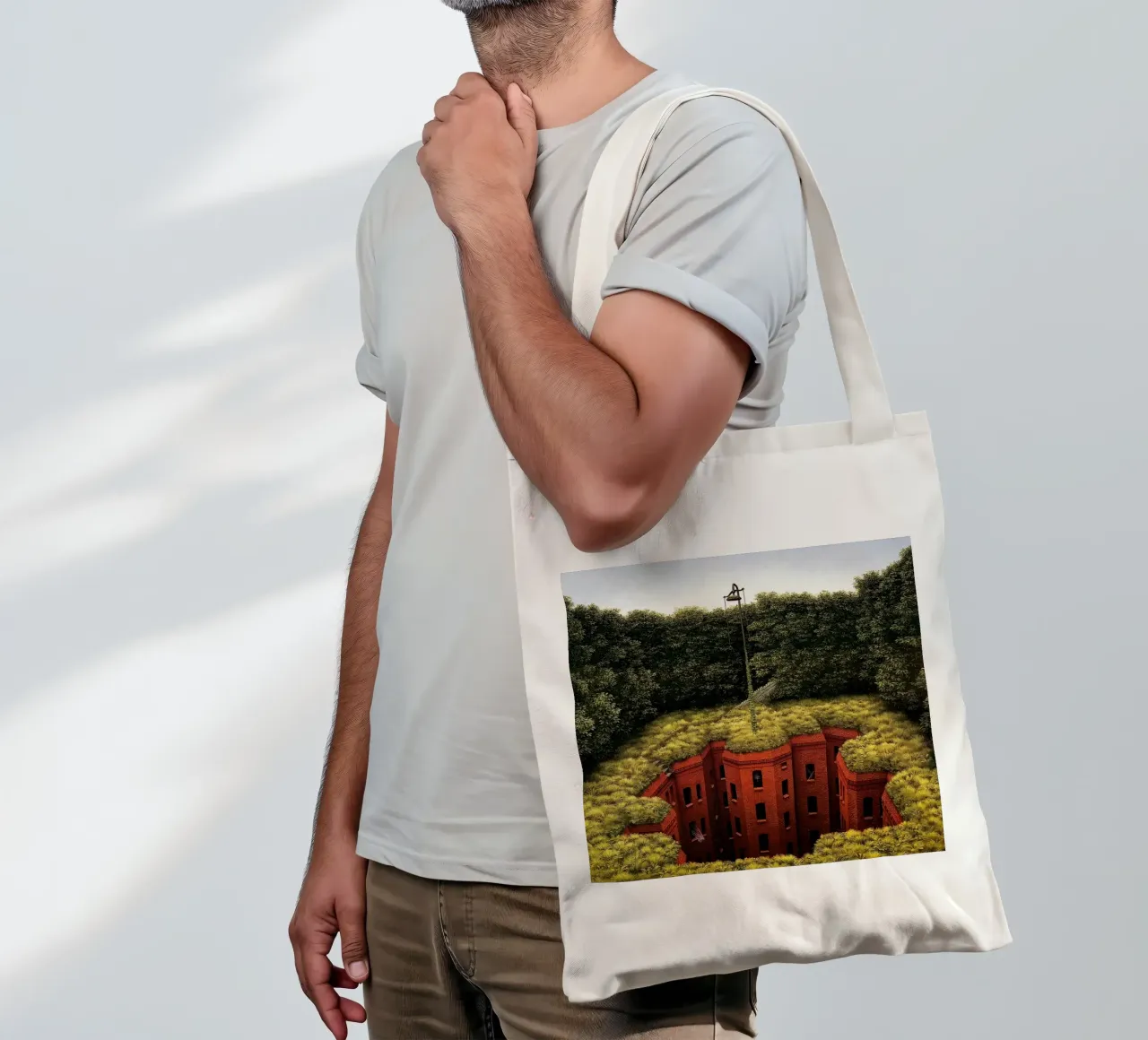 Estate in città di Jacek Yerka borsa in juta da Trudeau Art Galley