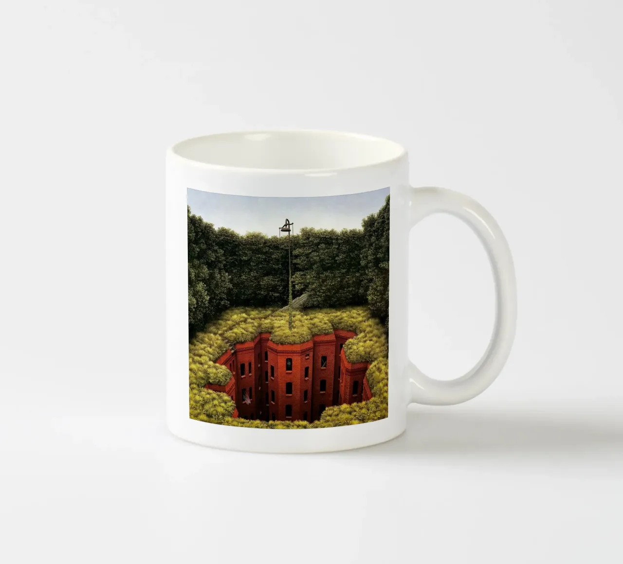 Estate in città di Jacek Yerka tazza in ceramica da Trudeau Art Galley