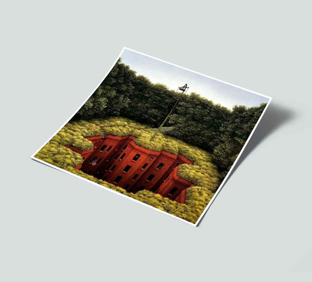 Summer in The City By Jacek Yerka sticker sheet by Trudeau Art Galley