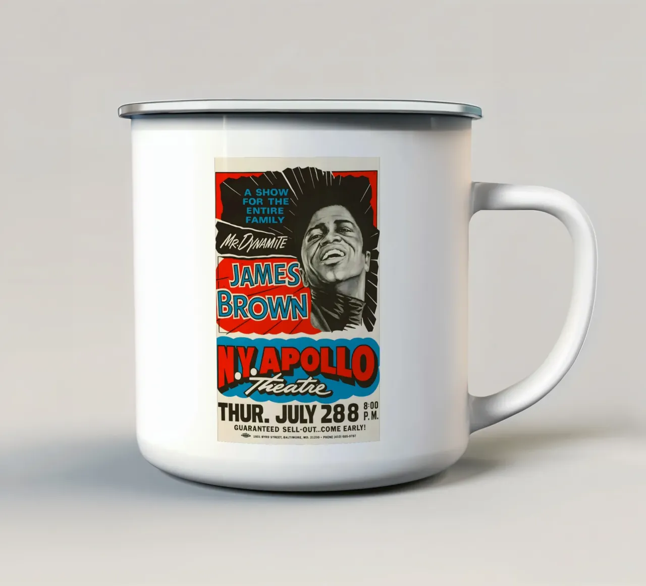 A James Brown Apollo Theatre Concert tazza in smalto da DGUnder