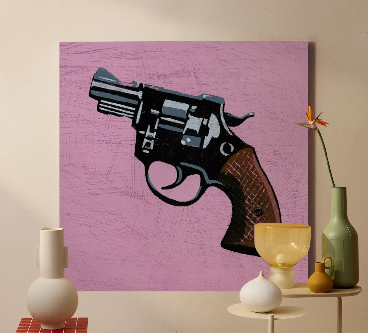 Revolver canvas by Andy Bridge