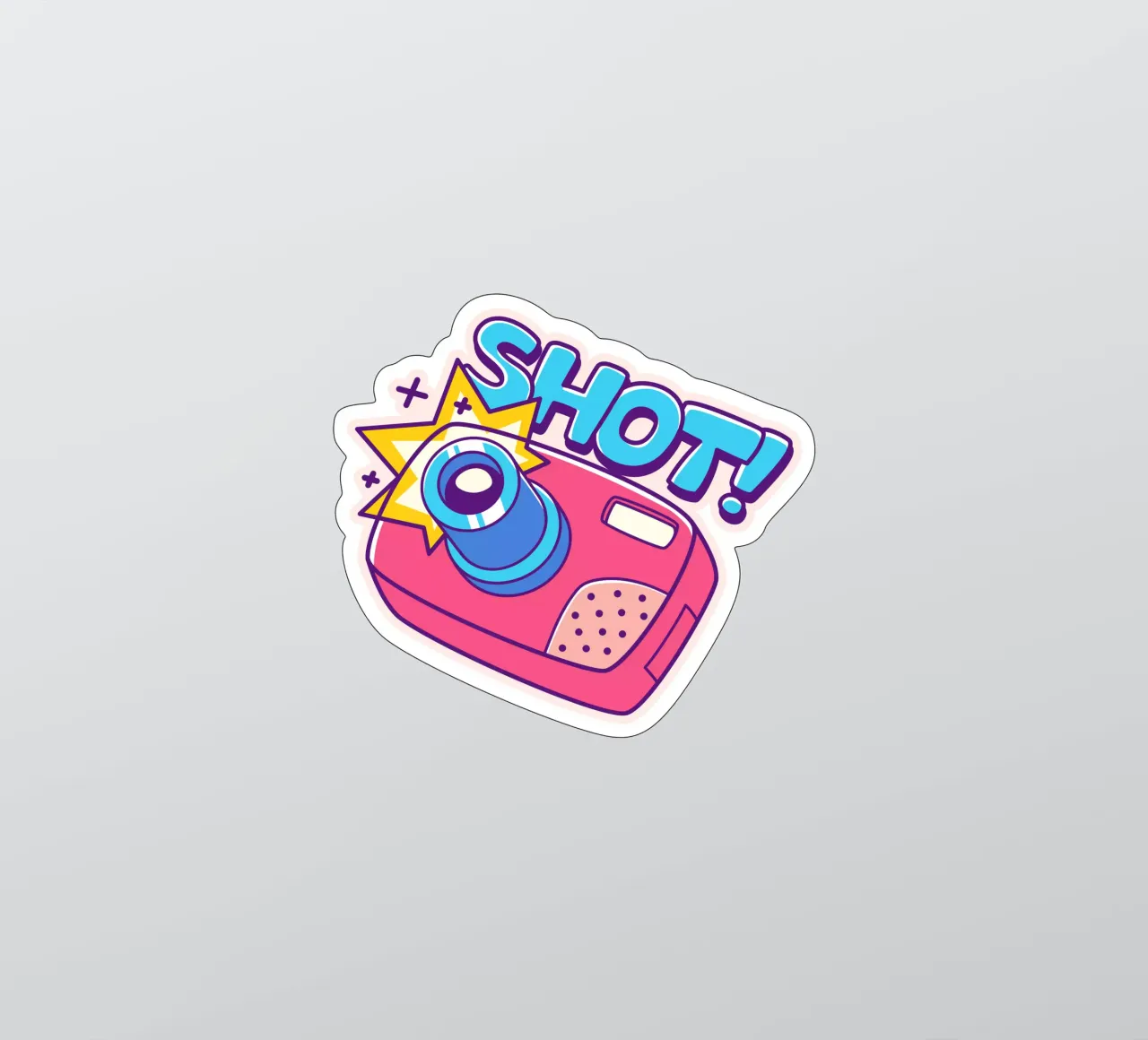 camera shot sticker van Sticker King