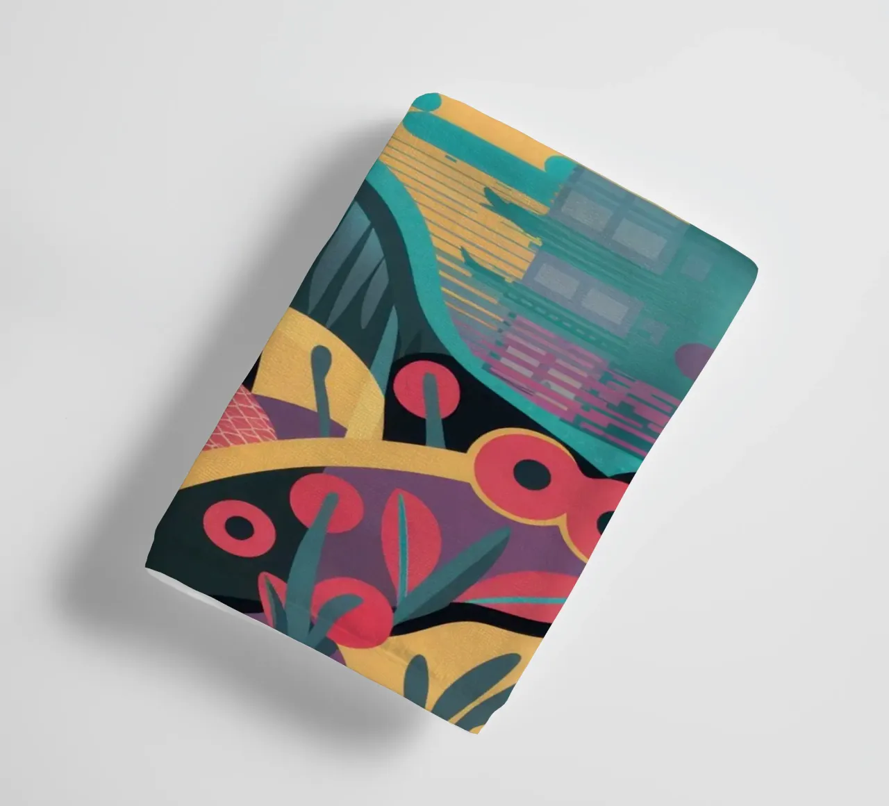 Paysage de rêve vibrant de Fuji serviette de bain de Veil Maya