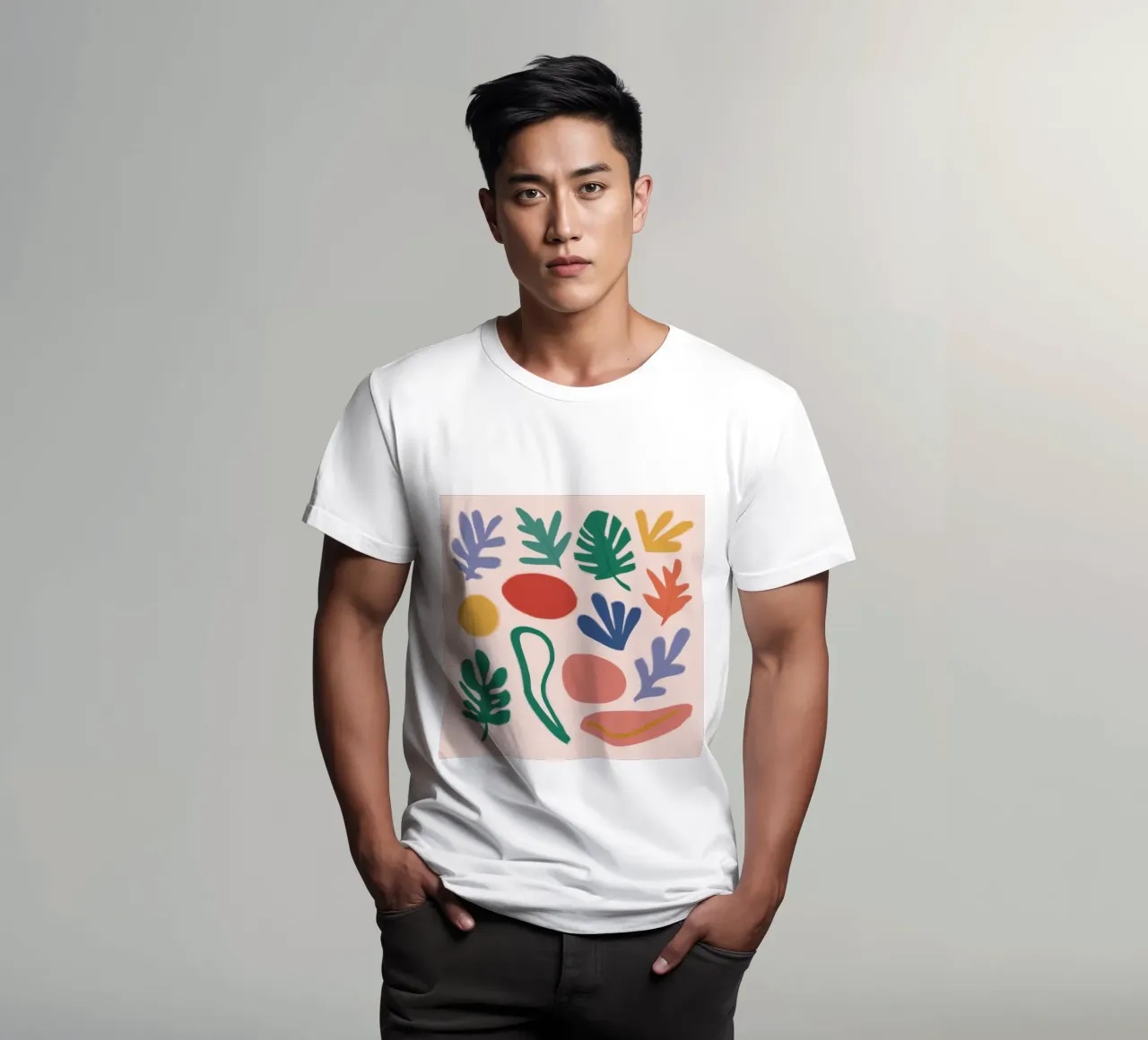 Pastel Botanical Medley t-shirt by Prism Ritual