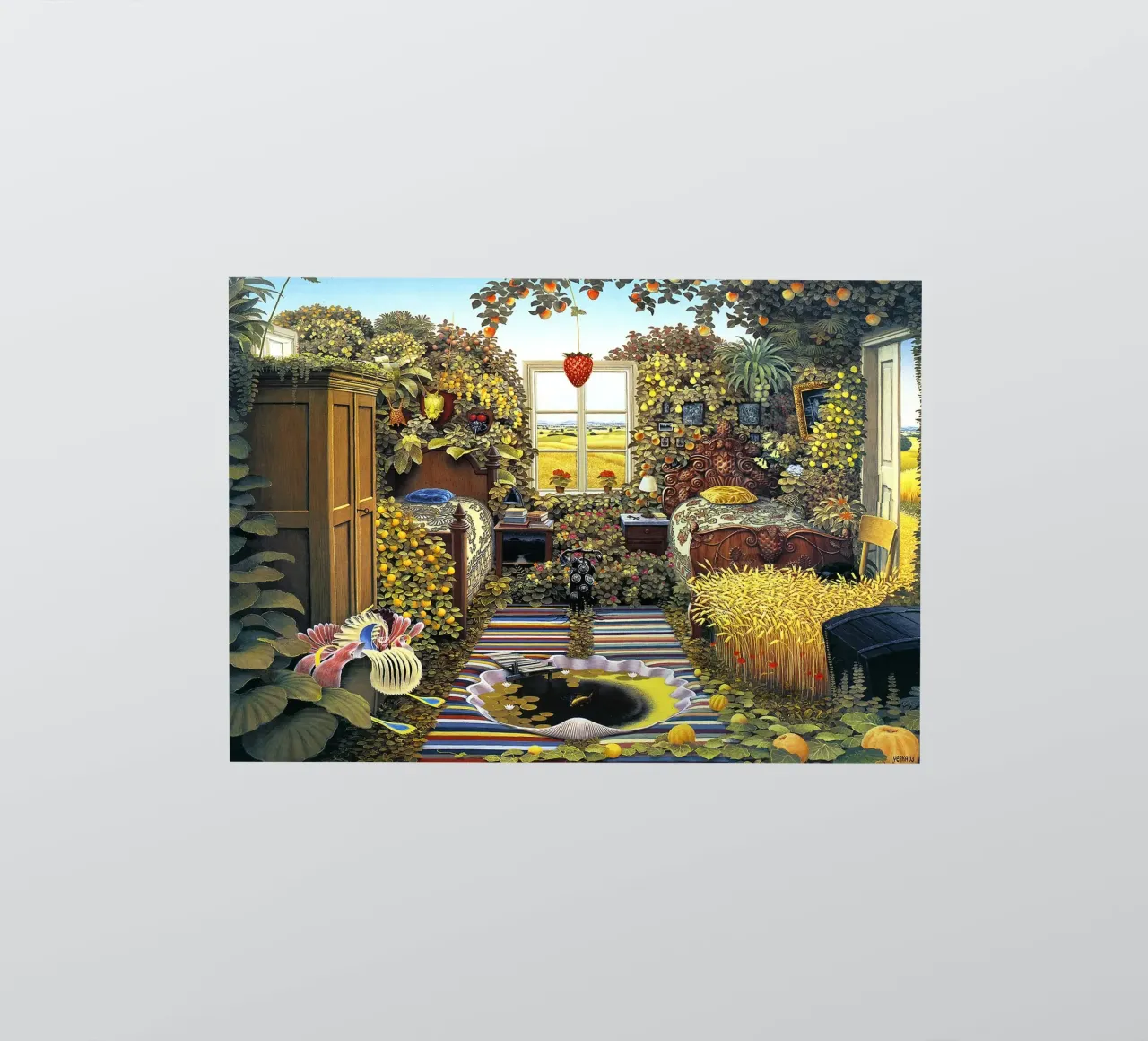Sunday Morning By Jacek Yerka sticker by Trudeau Art Galley