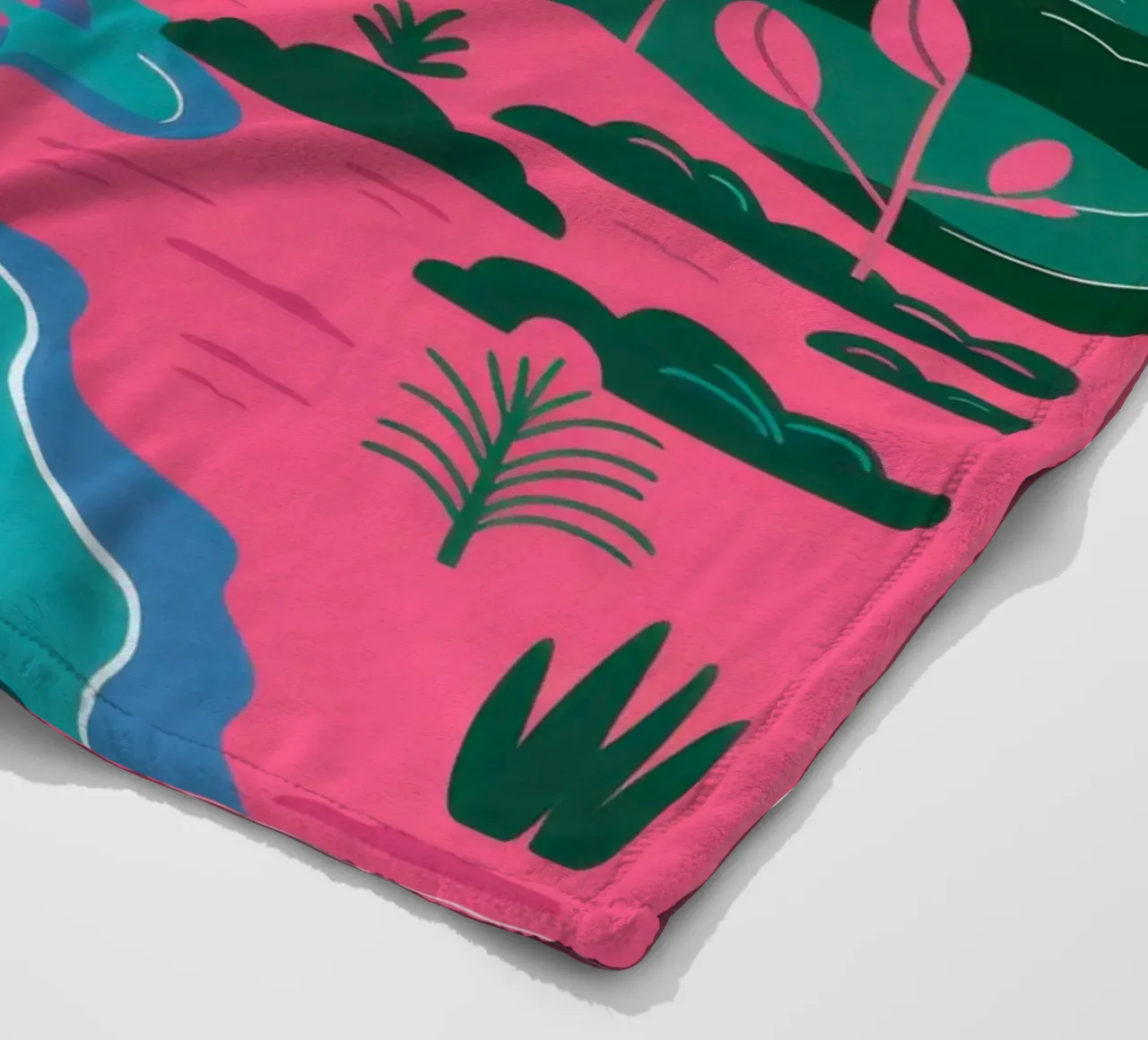 Fiume Pink Mountain coperta in pile da Flock Reverie