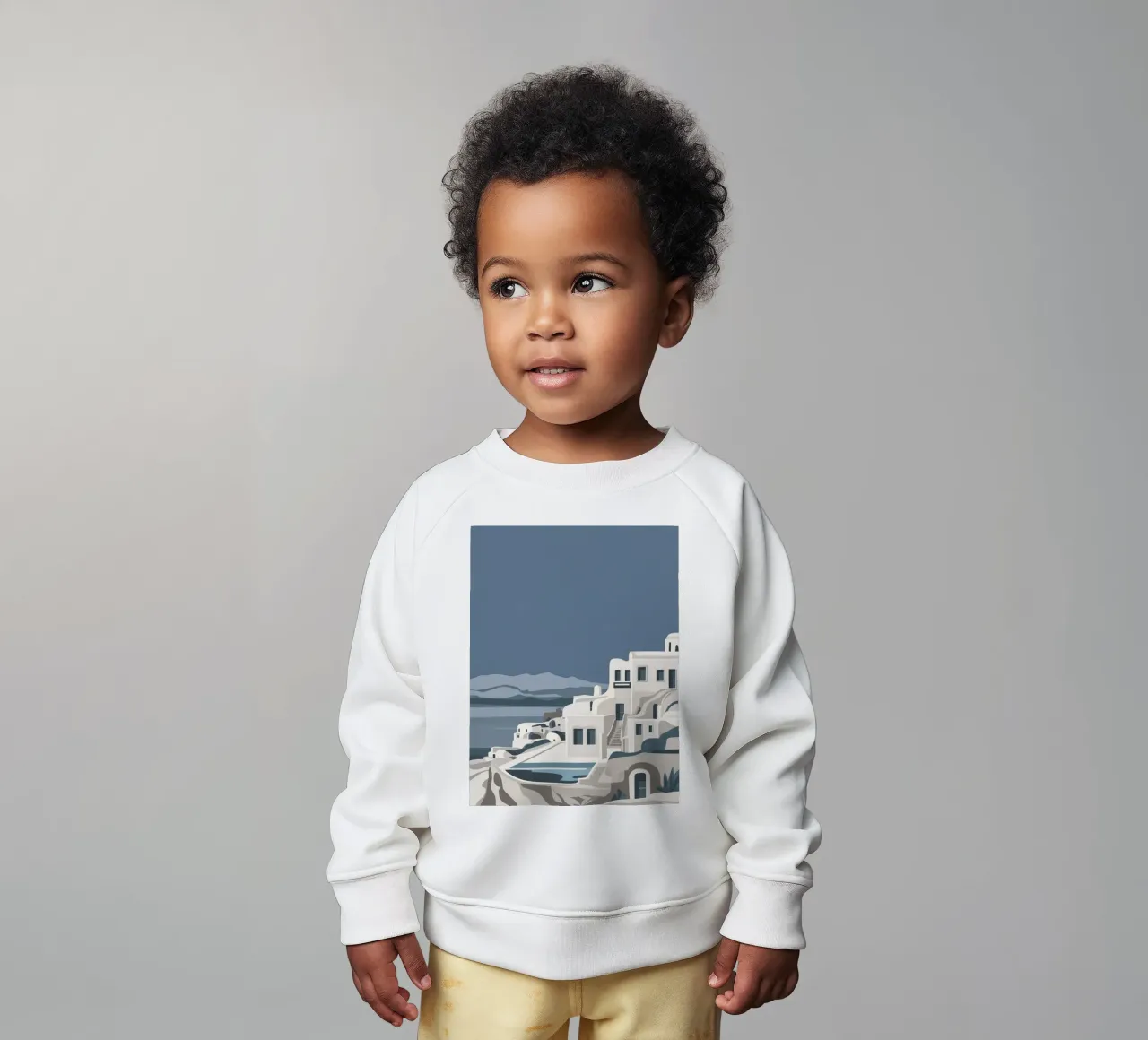 Santorini Serenity View felpa neonato da Veil Maya