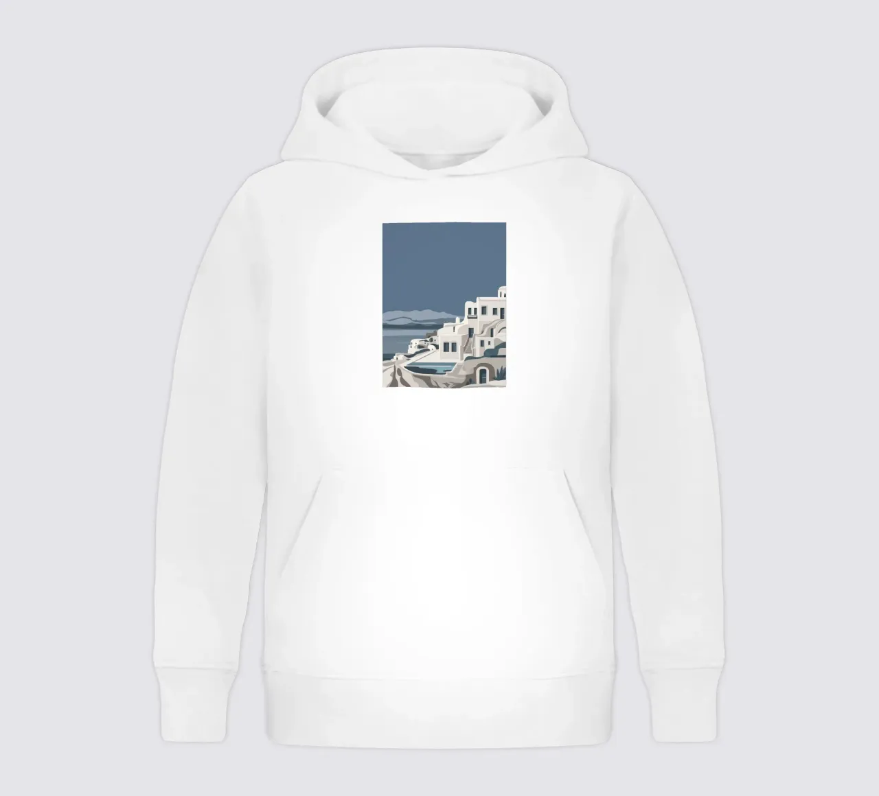Santorini Serenity View felpa bambino con cappuccio da Veil Maya