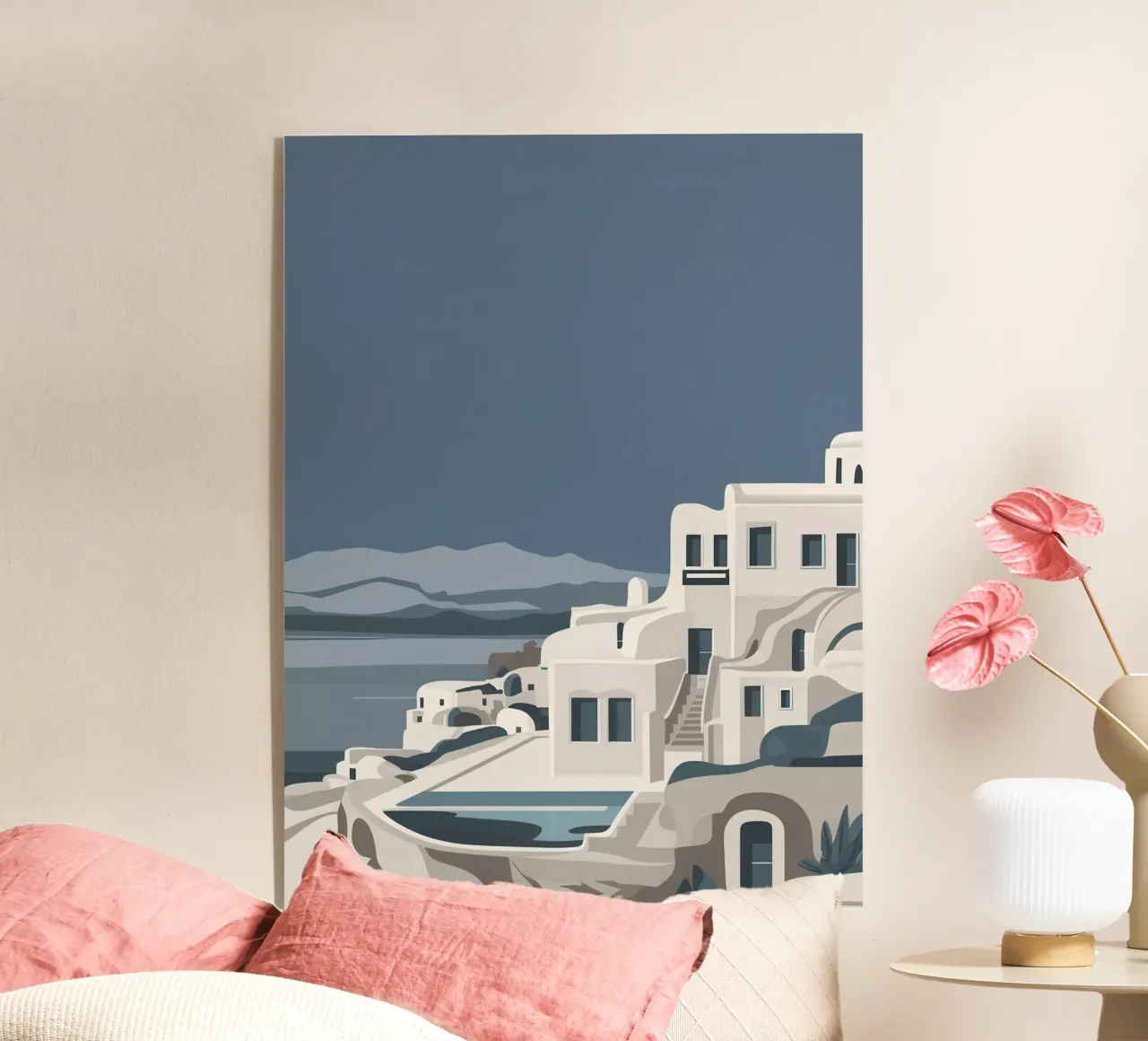 Santorini Serenity View plexiglass da Veil Maya