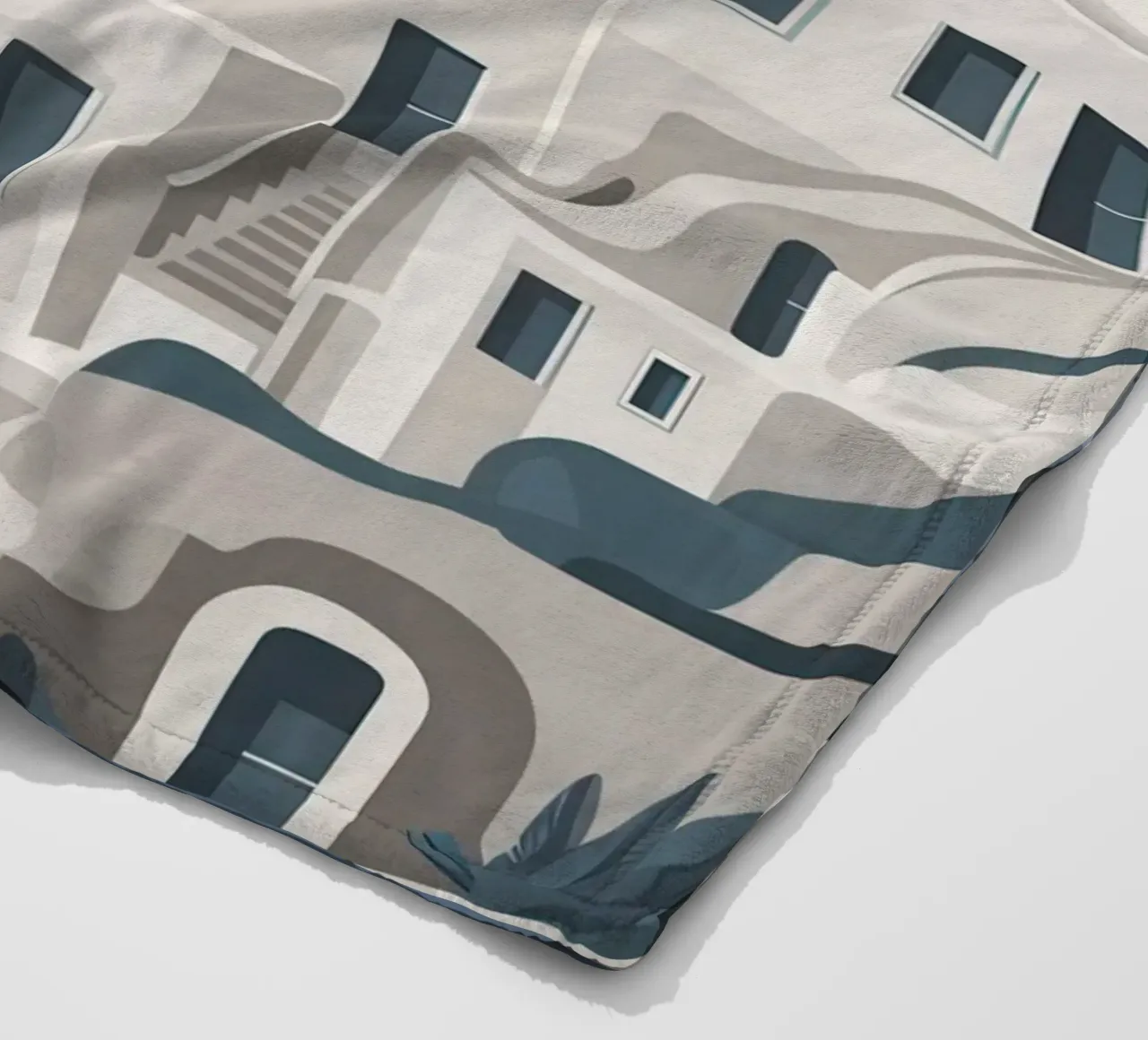 Santorini Serenity View coperta in pile da Veil Maya