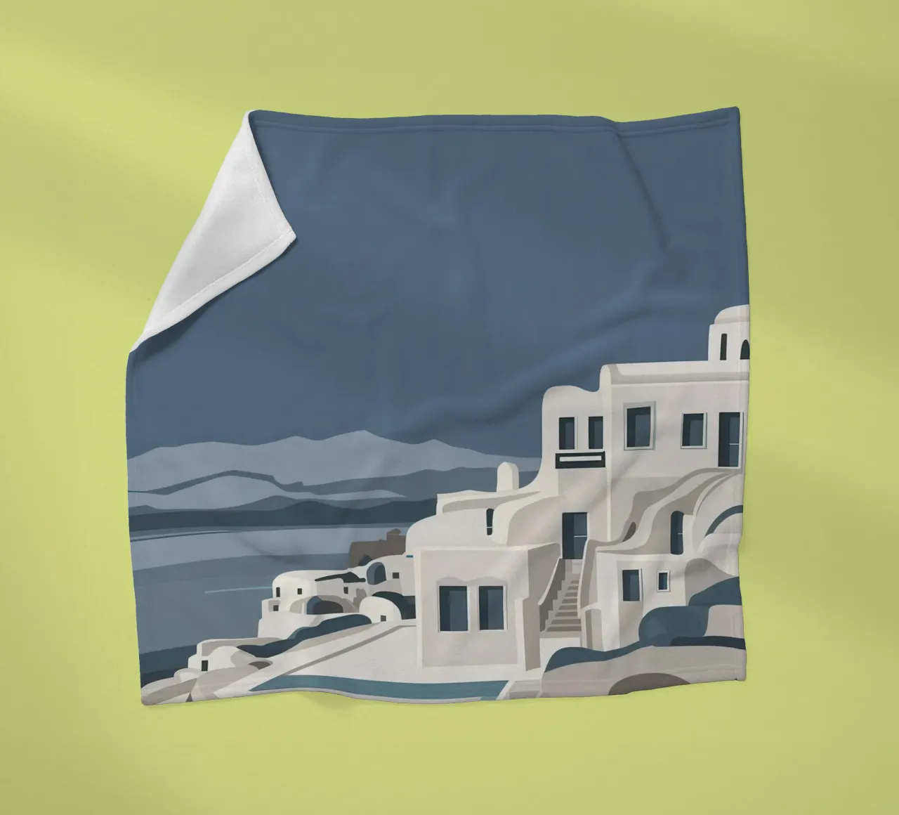 Santorini Serenity View coperta in pile da Veil Maya