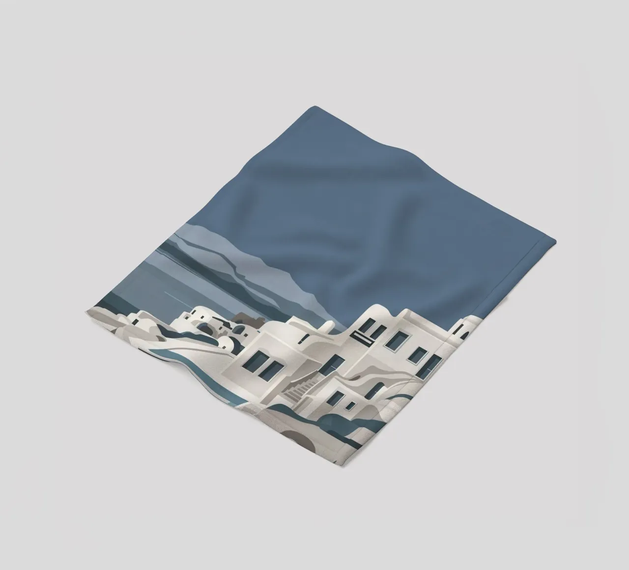 Santorini Serenity View coperta in pile da Veil Maya