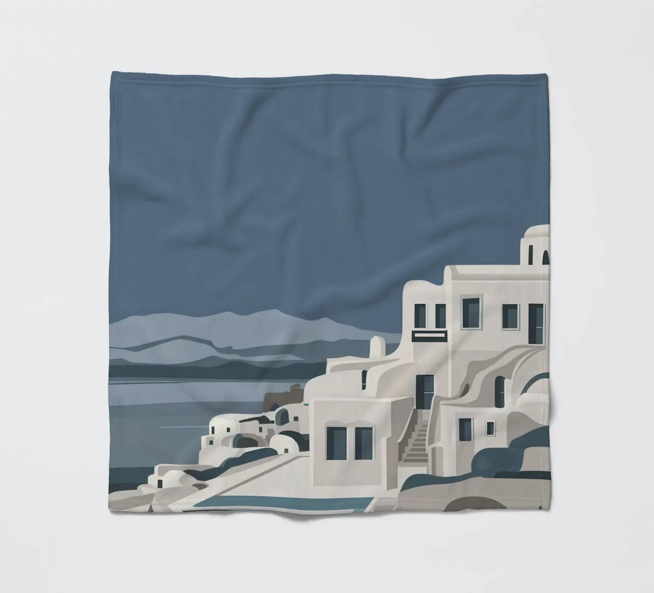 Santorini Serenity View coperta in pile da Veil Maya