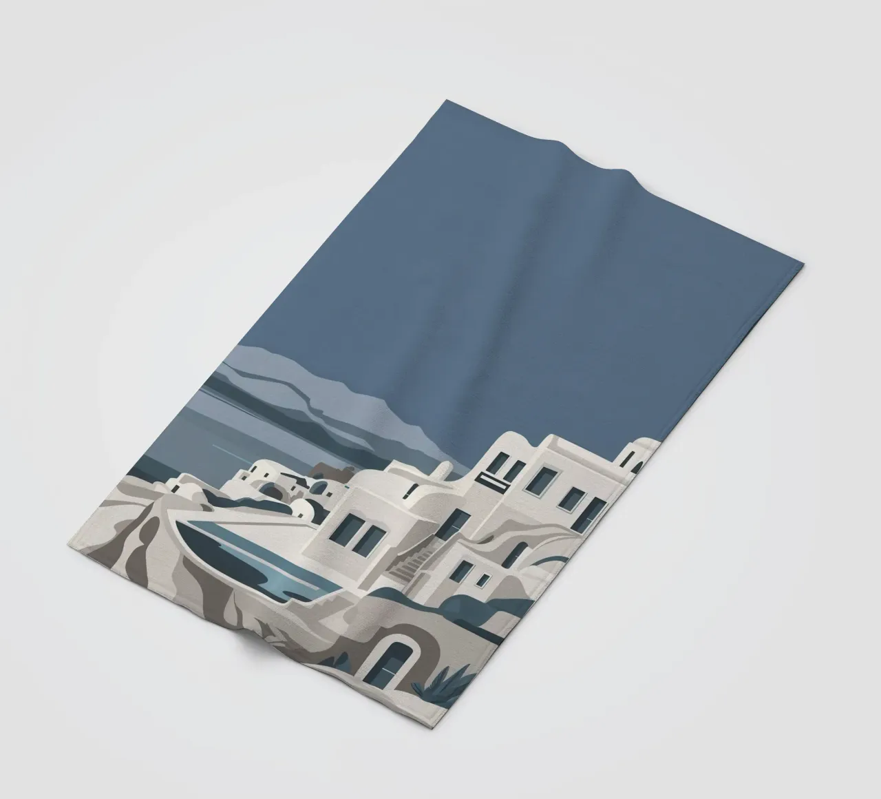 Santorini Serenity View coperta in pile da Veil Maya