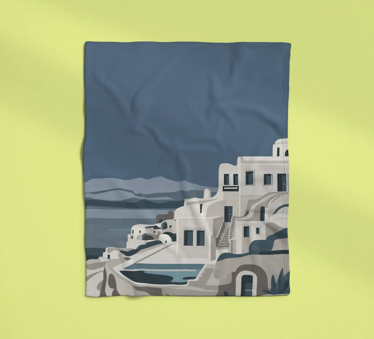 Santorini Serenity View coperta in pile da Veil Maya