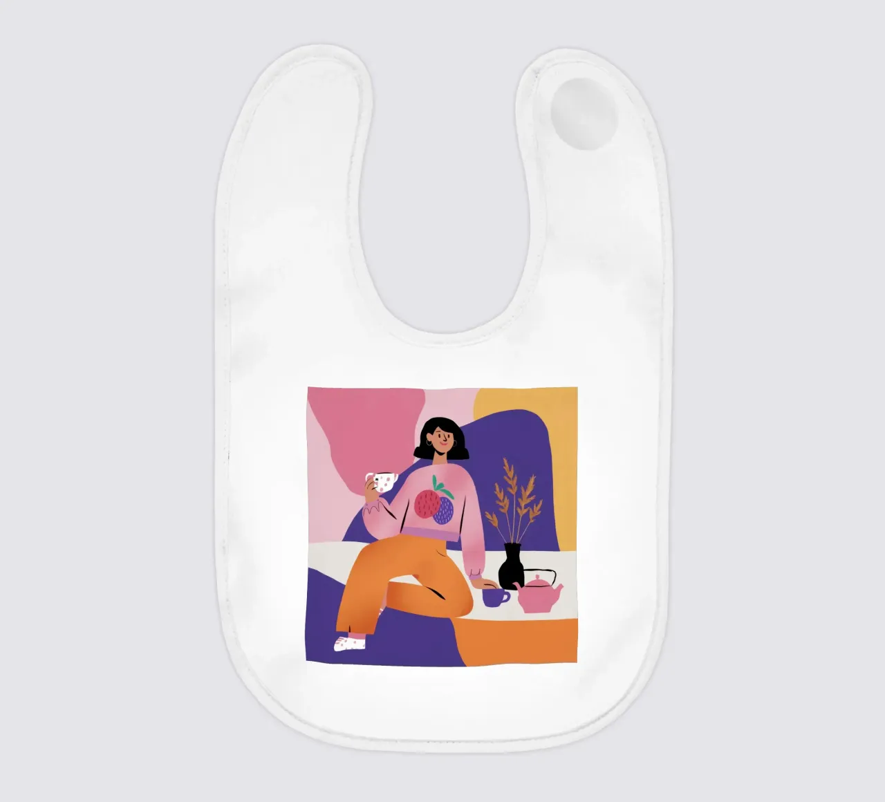 Feline Juice Repose baby bib by Prism Ritual
