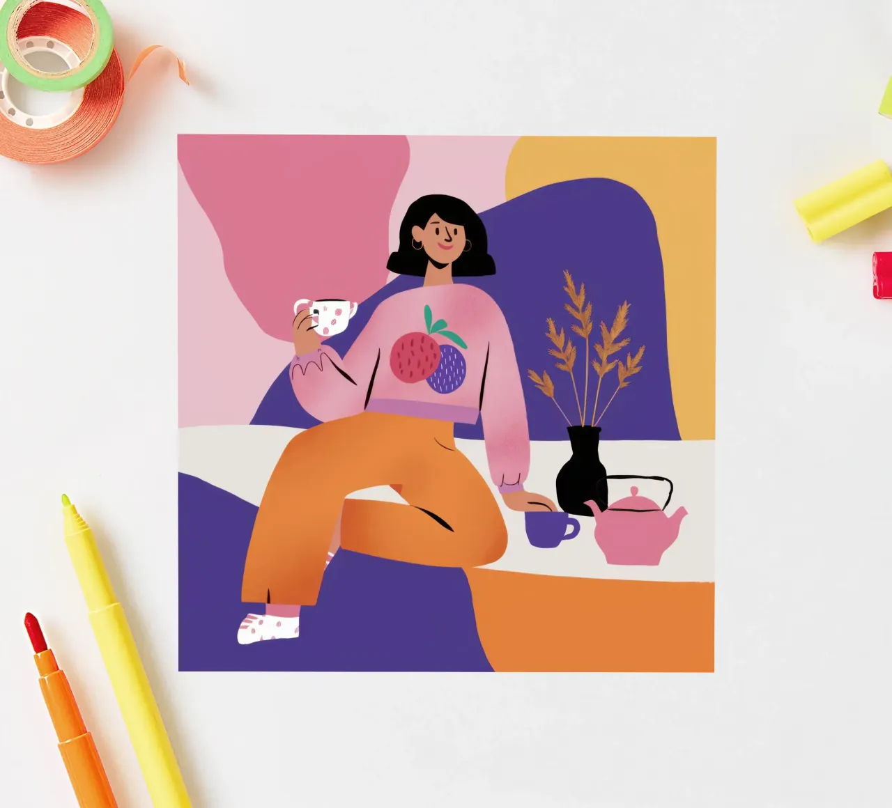 Feline Juice Repose sticker by Prism Ritual