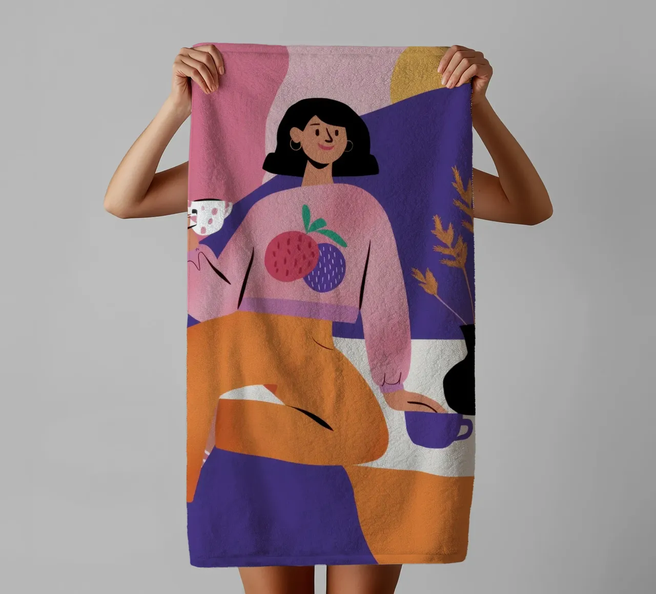 Feline Juice Repose towel by Prism Ritual