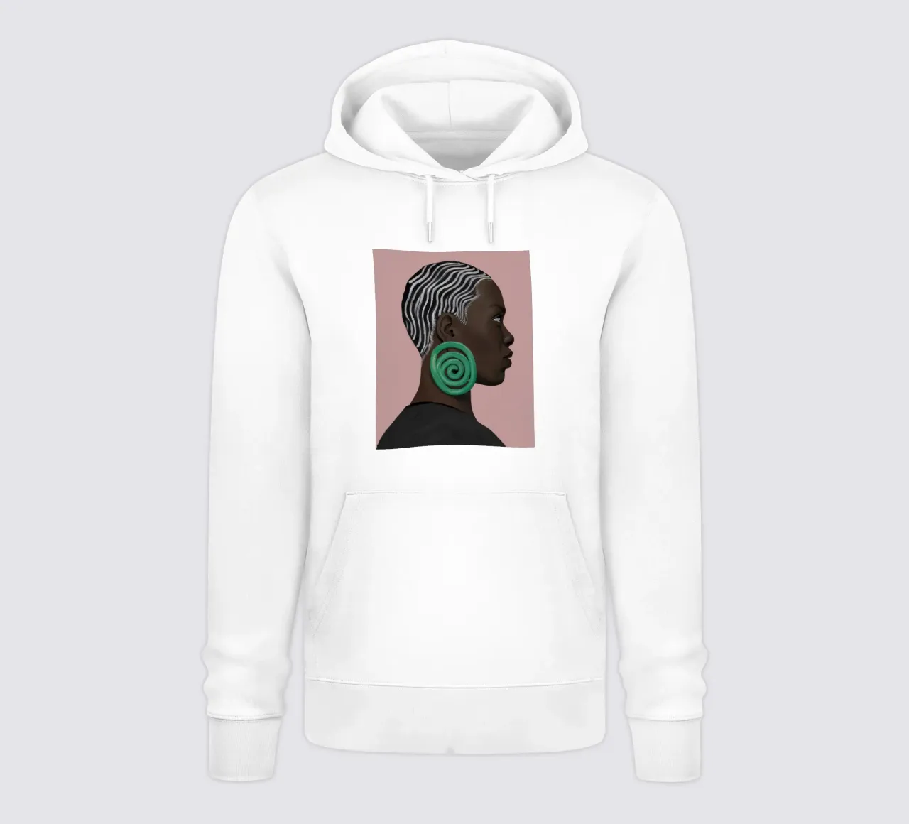 Grazia intrecciata di smeraldo felpa con cappuccio da Prism Ritual