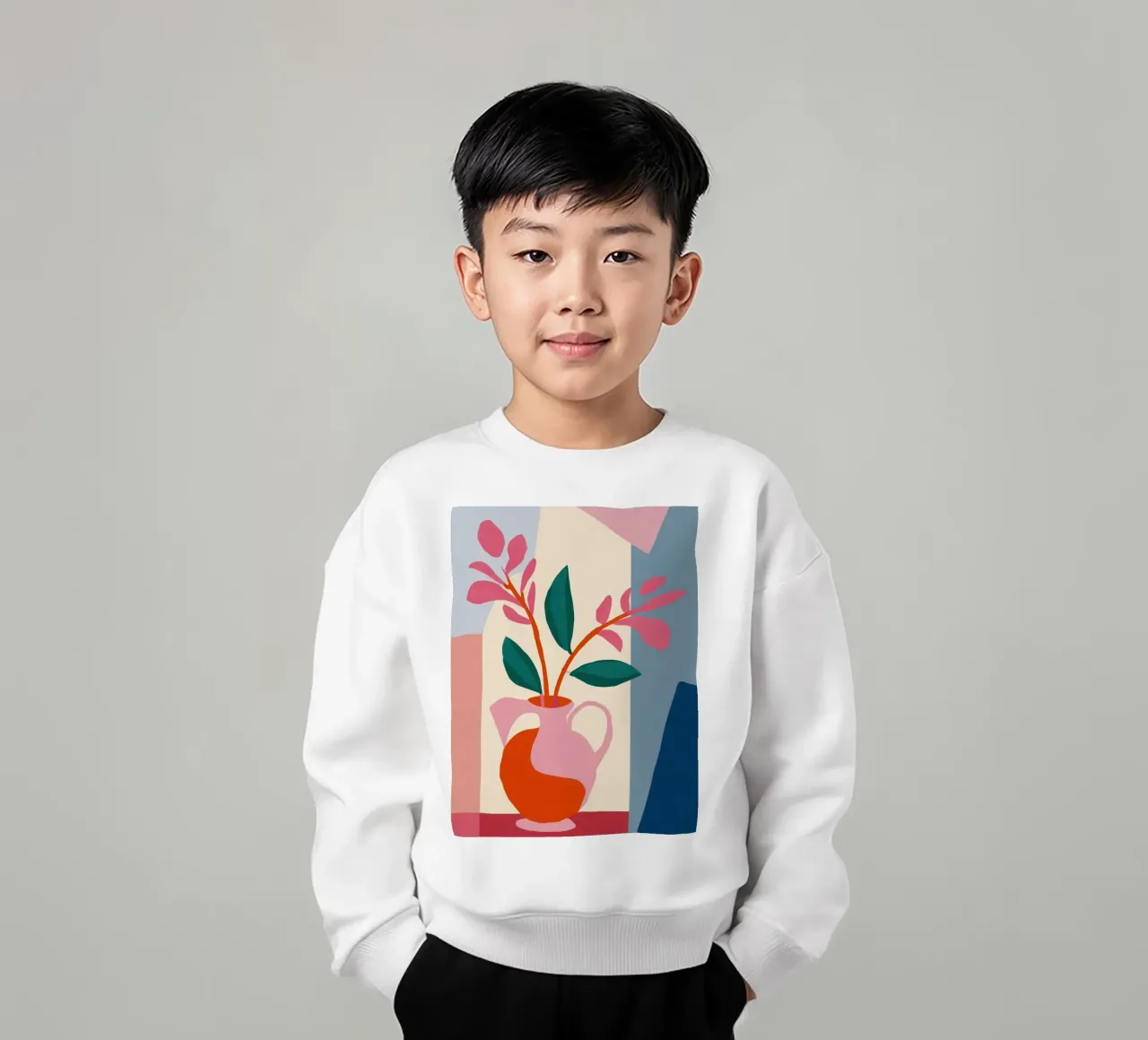 Armonía abstracta de Ikebana sudadera para niño de Veil Maya