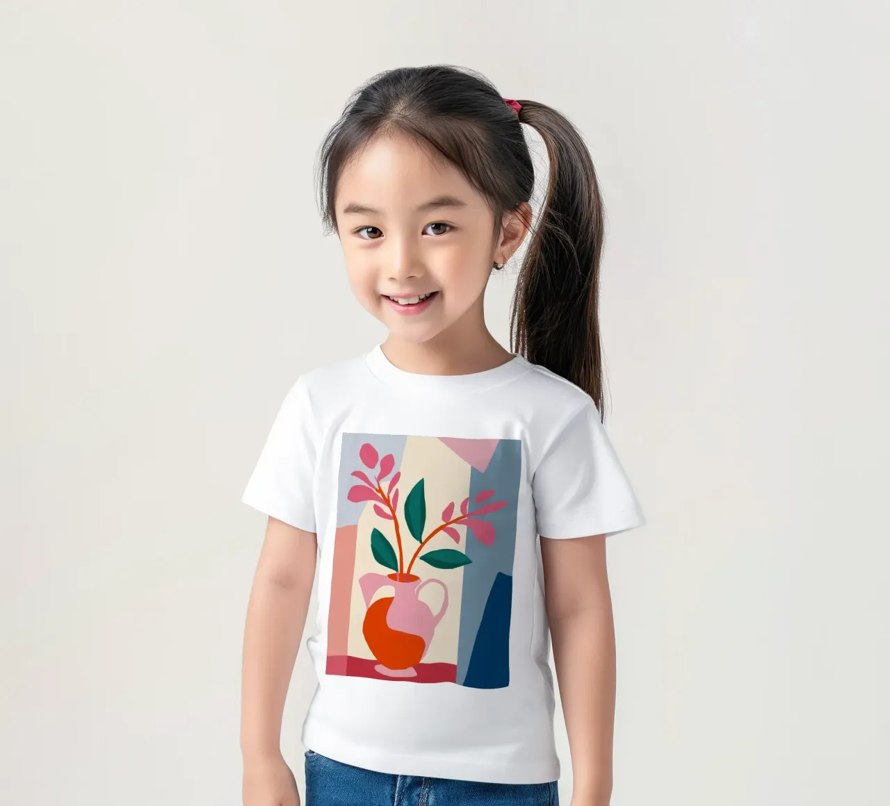 Harmonie de l'Ikebana abstrait t-shirt enfant de Veil Maya
