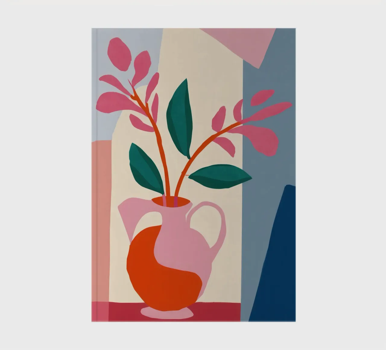 Abstract Ikebana Harmony notebook by Veil Maya