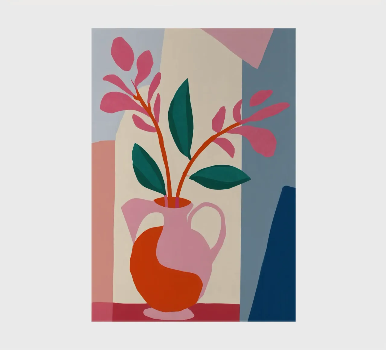 Abstract Ikebana Harmony notebook by Veil Maya