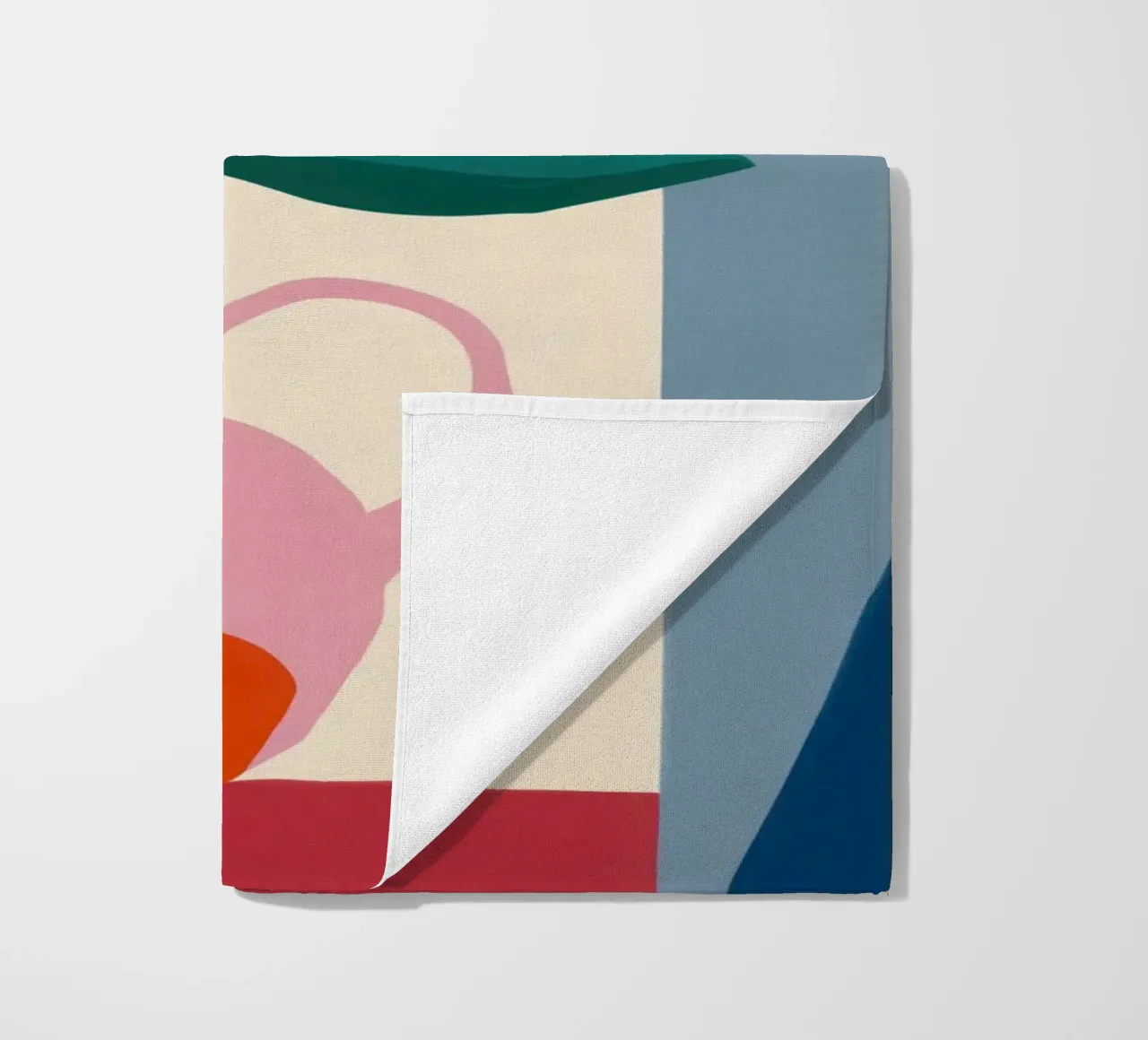 Abstract Ikebana Harmony beach towel by Veil Maya