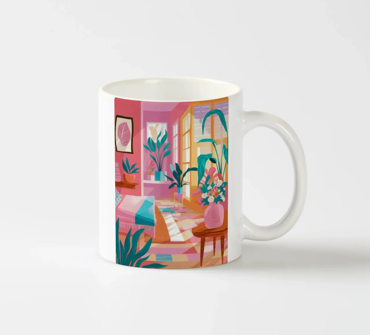 Pastel Woonkamer keramische mok van Flock Reverie